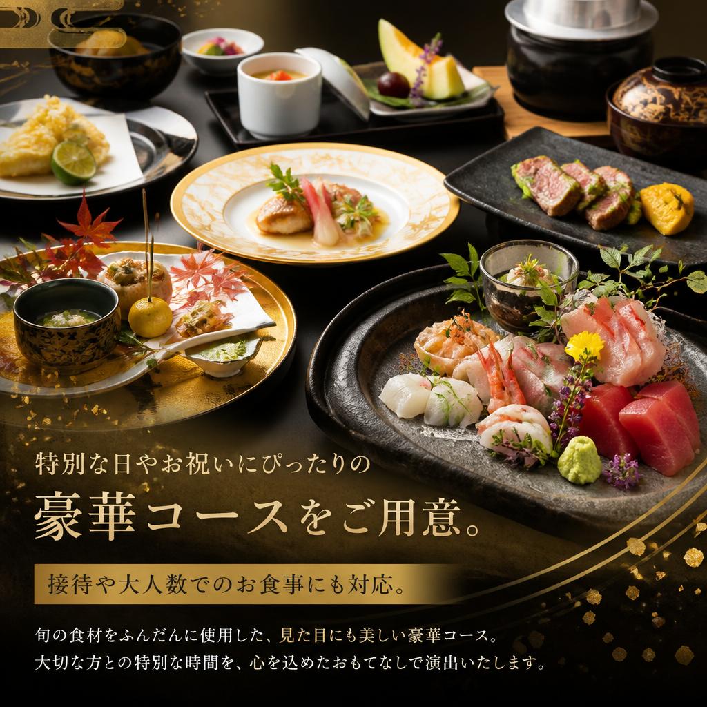 特別な日のお食事にも最適