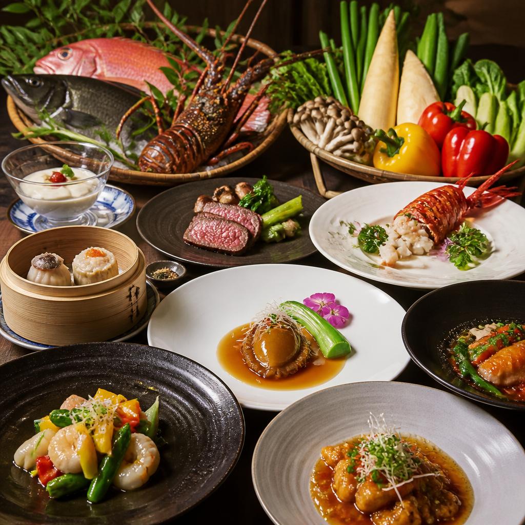 市場直送の高級食材