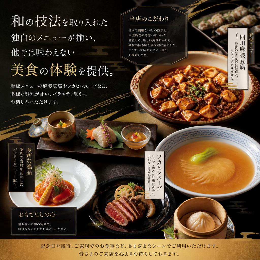 自慢の創作料理