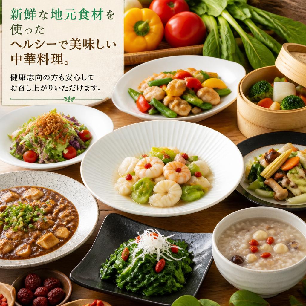 地元食材を活かしたヘルシーメニュー