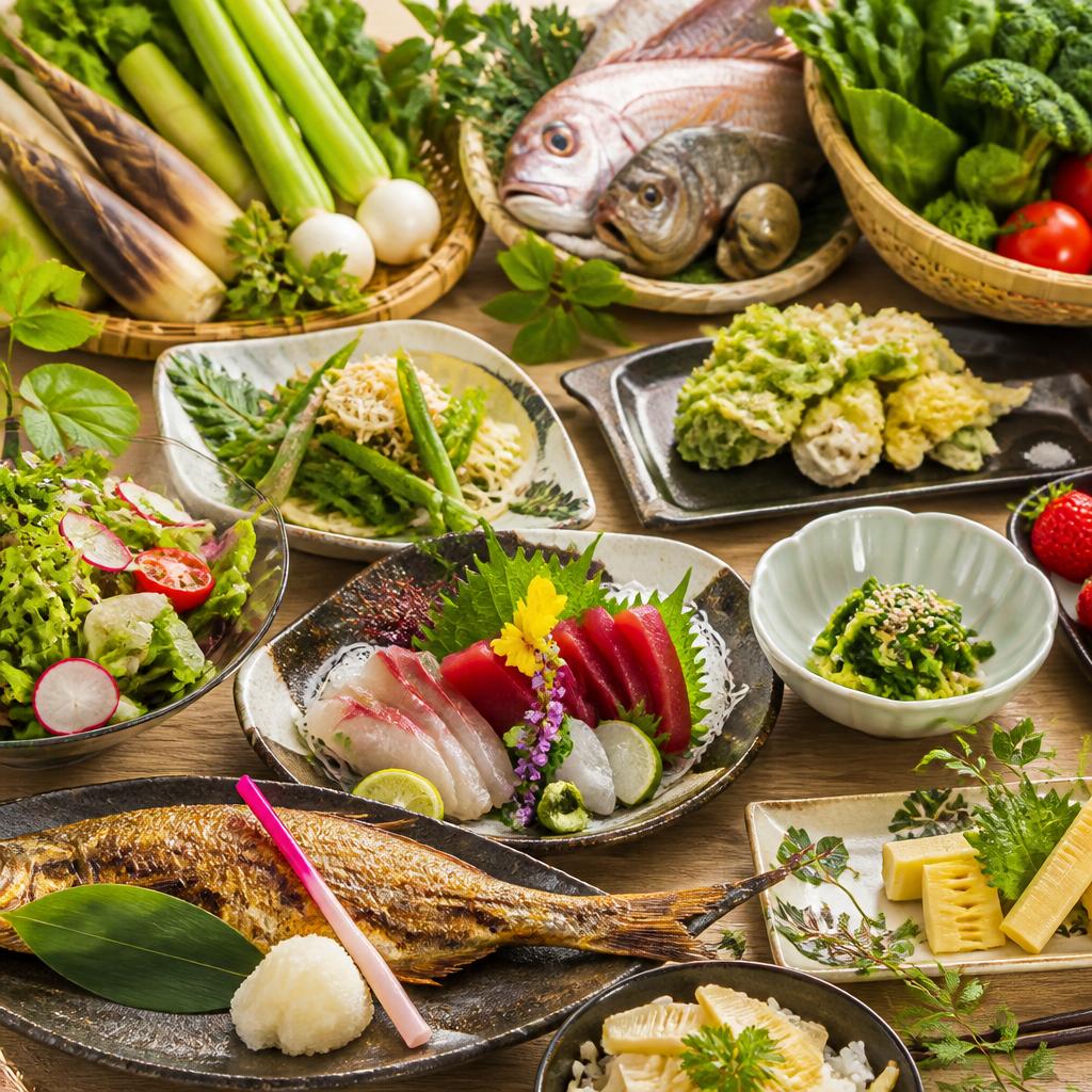 旬の新鮮素材の恵み