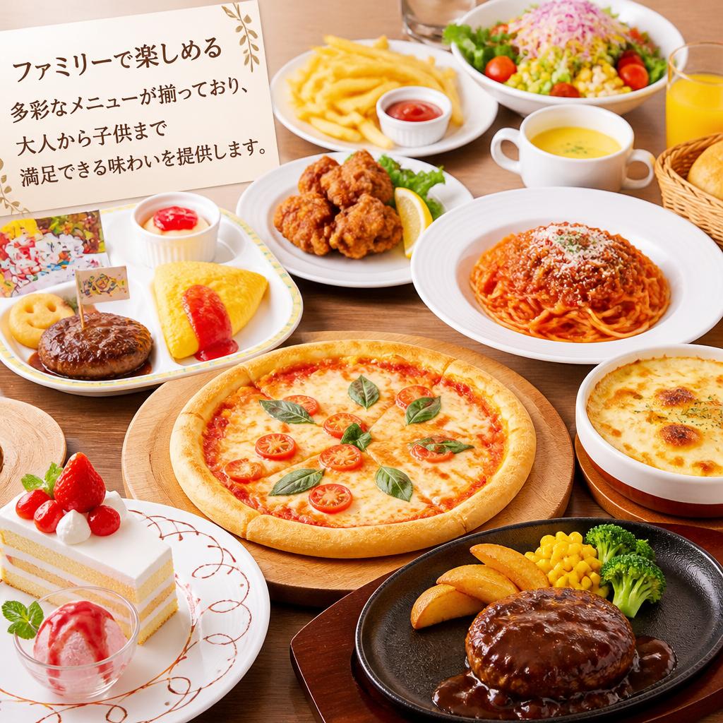2. 家族向けのフレンドリーなメニュー
