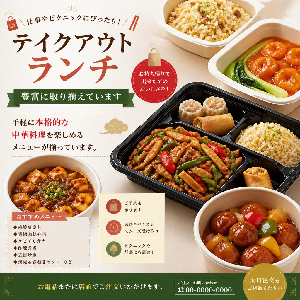 テイクアウトランチのご紹介