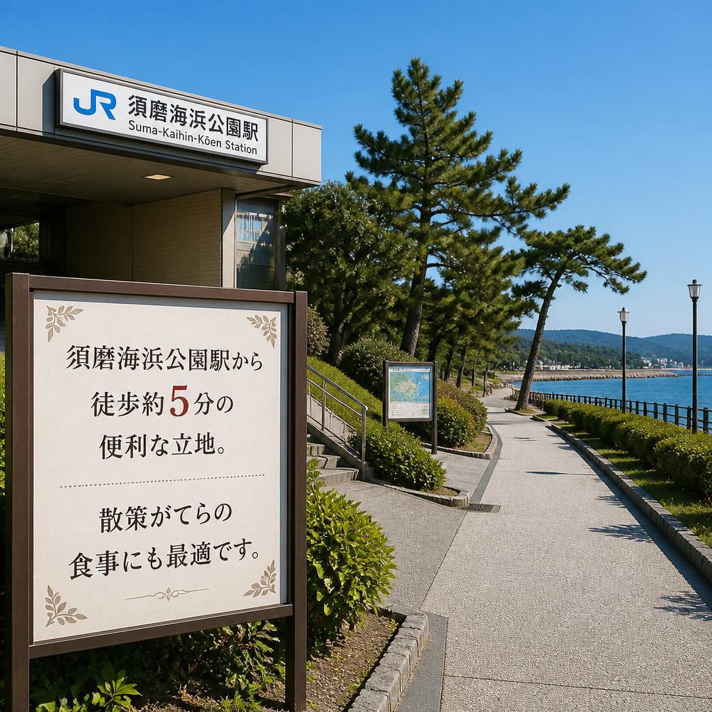 須磨海浜公園からのアクセス