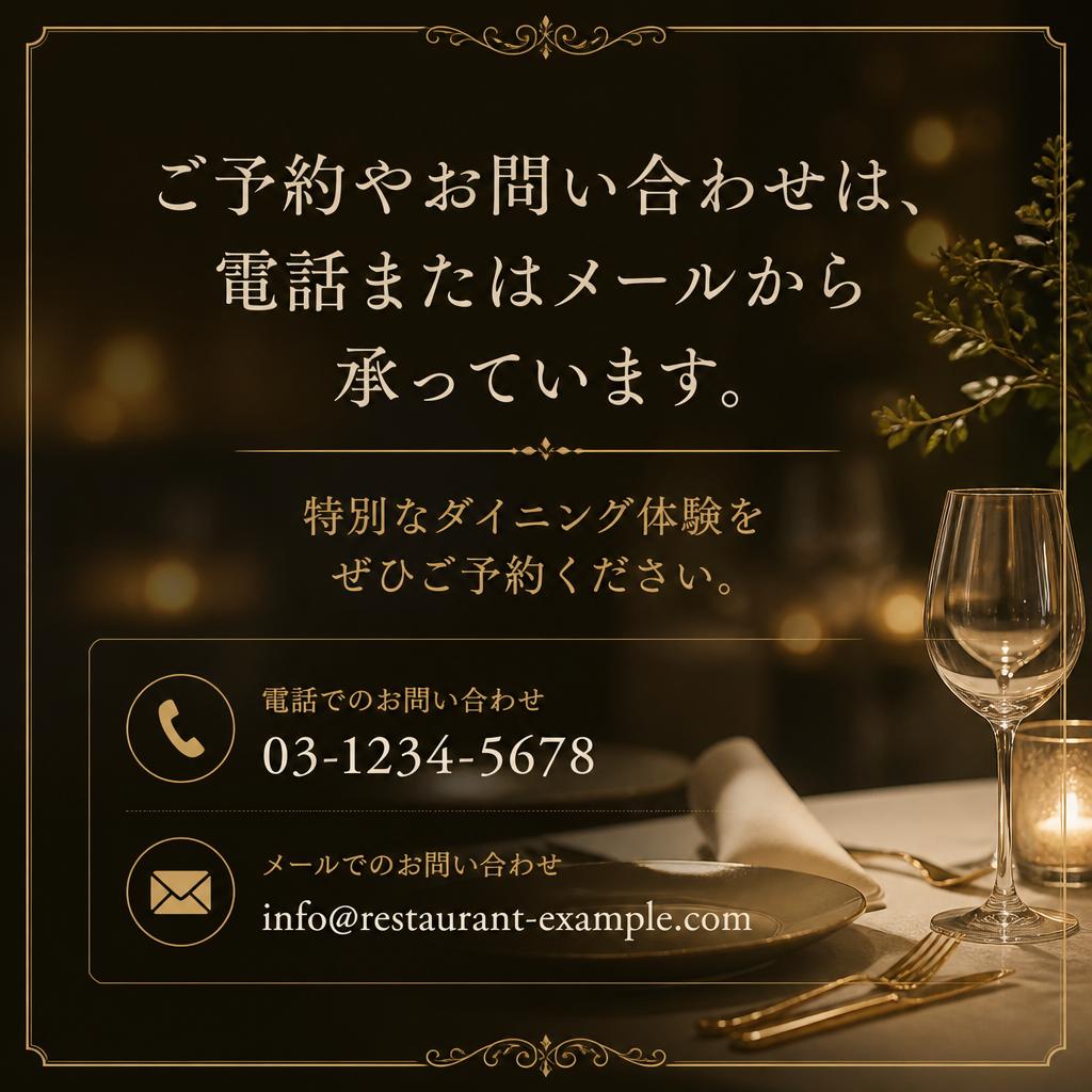 お問い合わせ・予約はこちらから