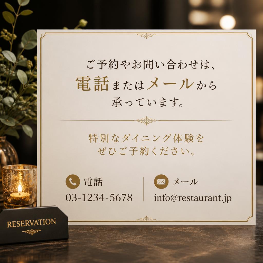 お問い合わせ・予約はこちらから