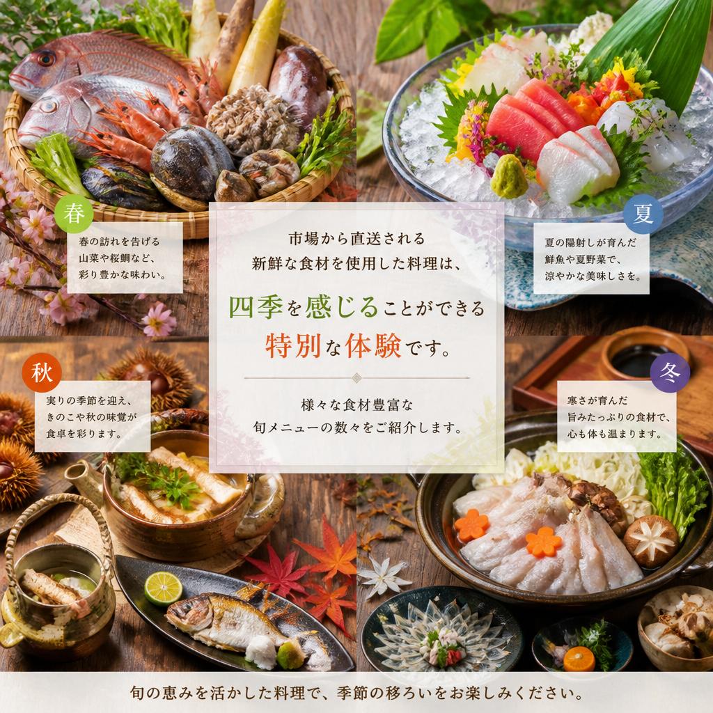 新鮮旬素材へのこだわり