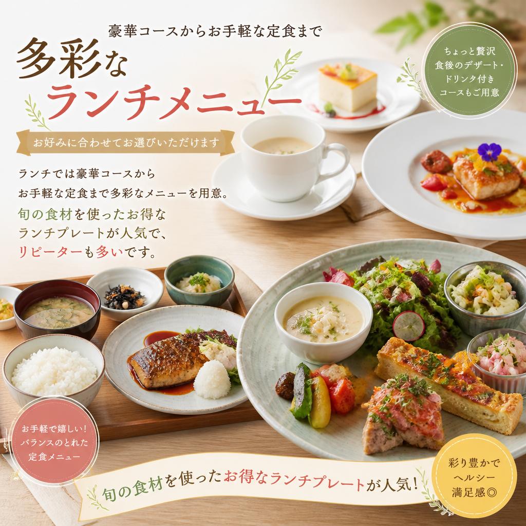 ランチメニューの紹介