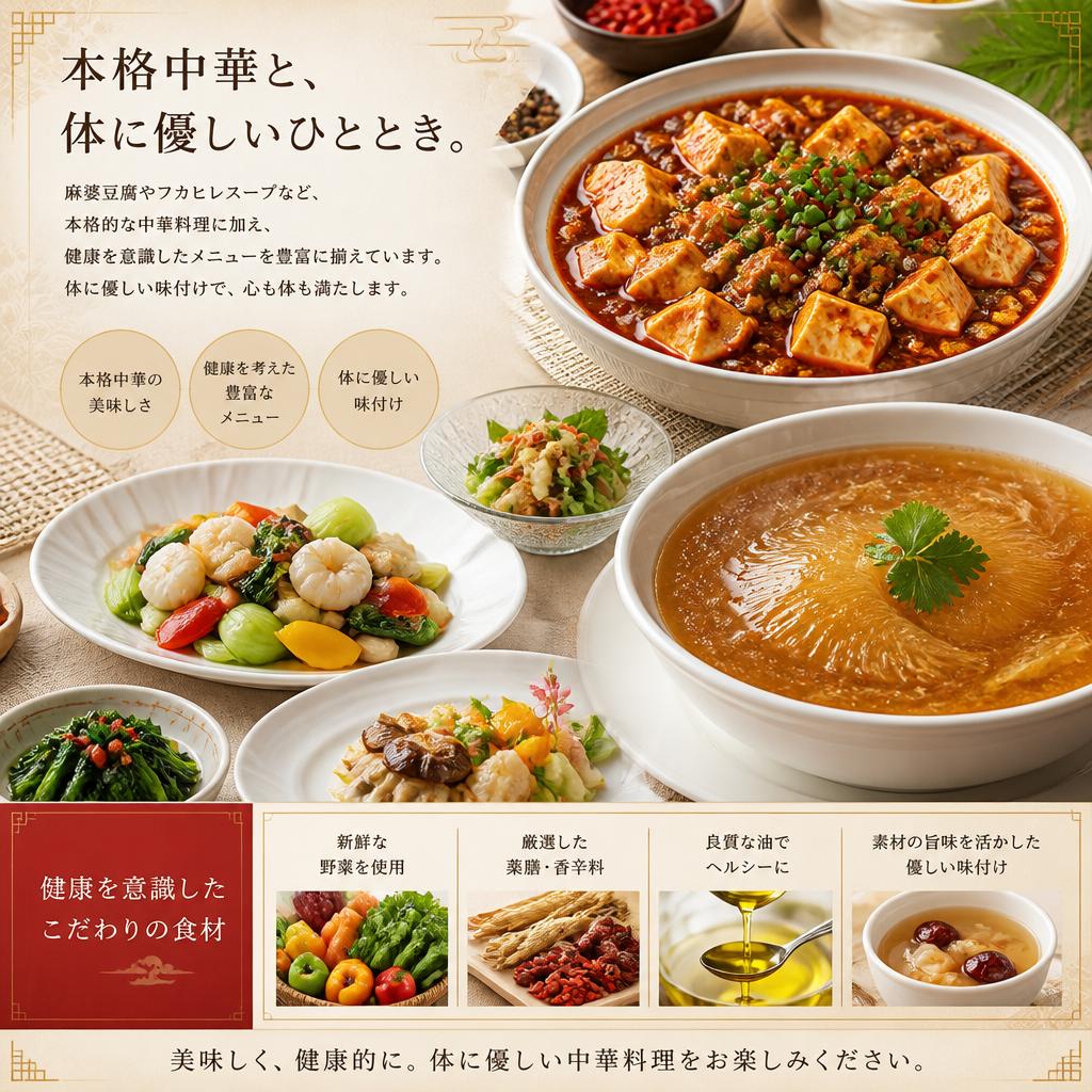 本格中華料理のメニュー