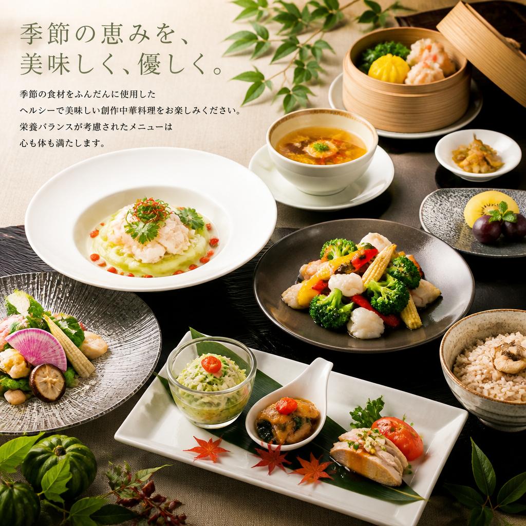 ヘルシーで美味しい創作料理