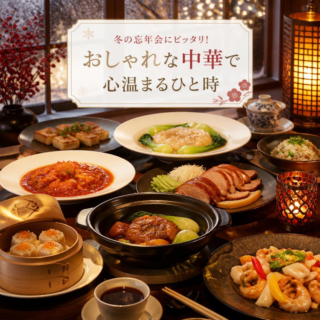 冬の忘年会にピッタリ！おしゃれな中華で心温まるひと時