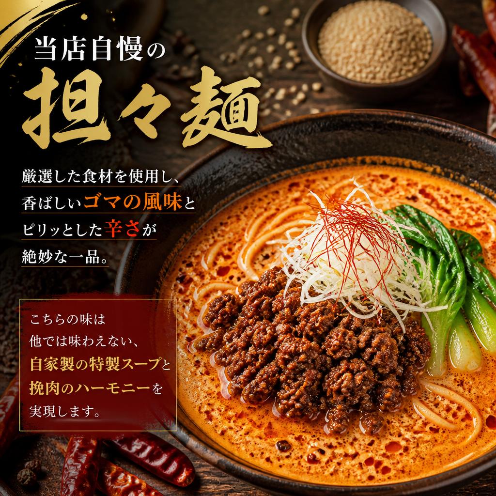 担々麺へのこだわり